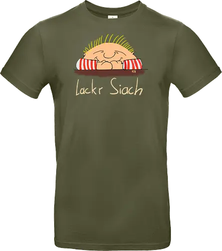 Lackr Siach, helle Schrift