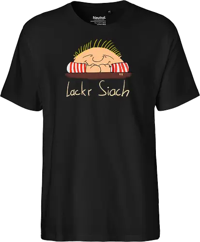 Lackr Siach, helle Schrift