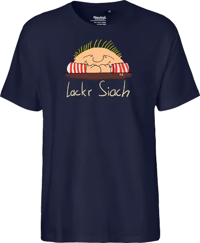 Lackr Siach, helle Schrift