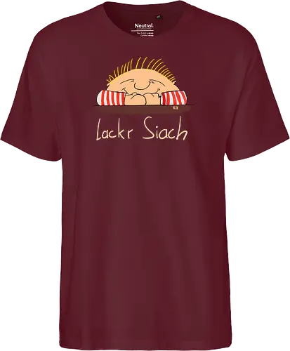 Lackr Siach, helle Schrift