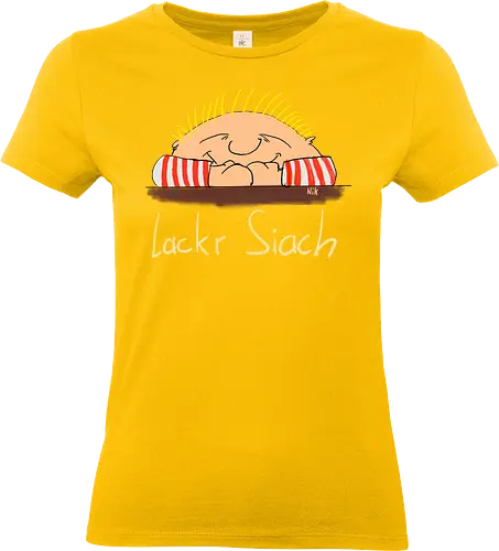 Lackr Siach, helle Schrift - Allgäu, albern - Standard T-Shirt (Women)