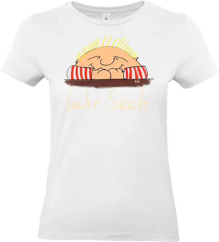 Lackr Siach, helle Schrift - Allgäu, albern - Standard T-Shirt (Women)