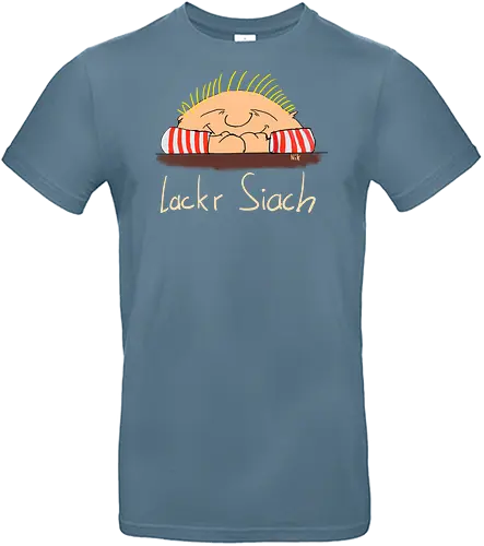 Lackr Siach, helle Schrift - Allgäu, albern - Standard T-Shirt