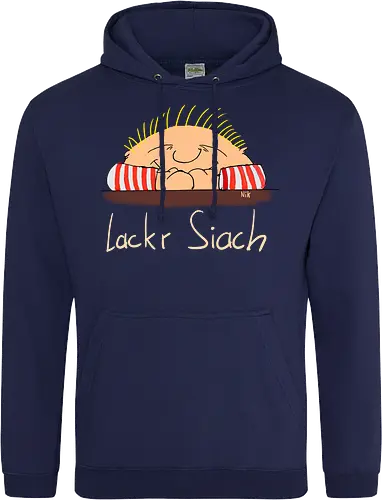 Lackr Siach, helle Schrift