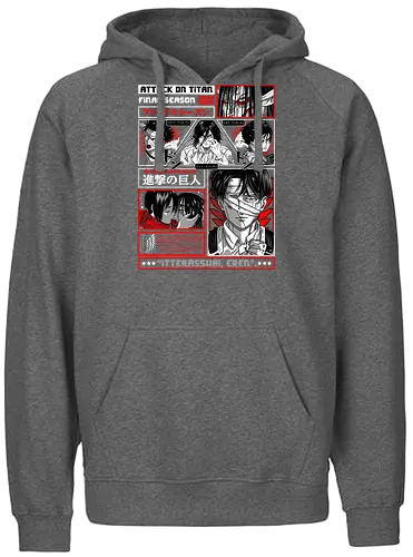 Attack Titan final season - attack on titan final season, shingeki no kyojin, anime series, final arc, titan war, dark anime, manga anime, japanese anime, anime art - Fairtrade Hoodie