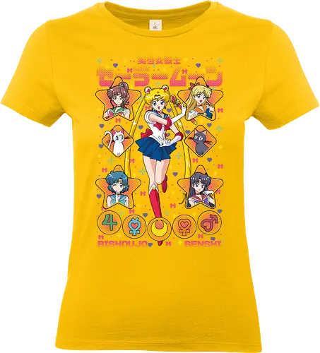 Sailors - Sailor, usagi tsukino, magical girl, classic anime, anime girl, shoujo anime, manga anime, japanese anime, anime art - Standard T-Shirt (Women)