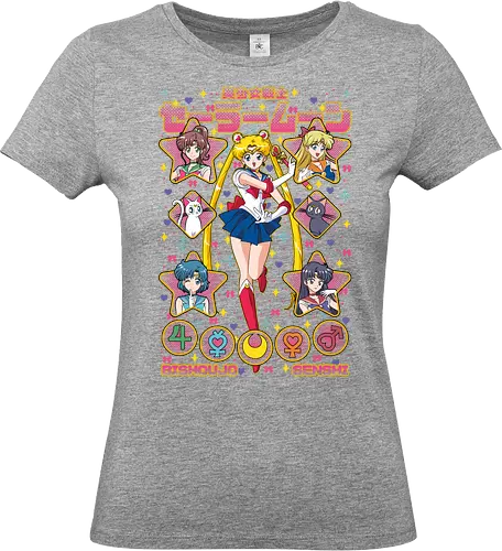 Sailors - Sailor, usagi tsukino, magical girl, classic anime, anime girl, shoujo anime, manga anime, japanese anime, anime art - Standard T-Shirt (Women)