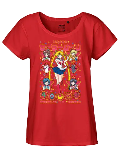 Sailors - Sailor, usagi tsukino, magical girl, classic anime, anime girl, shoujo anime, manga anime, japanese anime, anime art - Fairtrade Girl Shirt