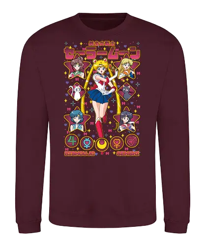 Sailors - Sailor, usagi tsukino, magical girl, classic anime, anime girl, shoujo anime, manga anime, japanese anime, anime art - Sweatshirt