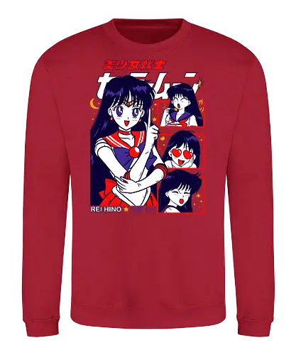 Sailor Mars - sailor, sailor mars, rei hino, fire guardian, magical girl, shoujo anime, manga anime, japanese anime, anime art - Sweatshirt