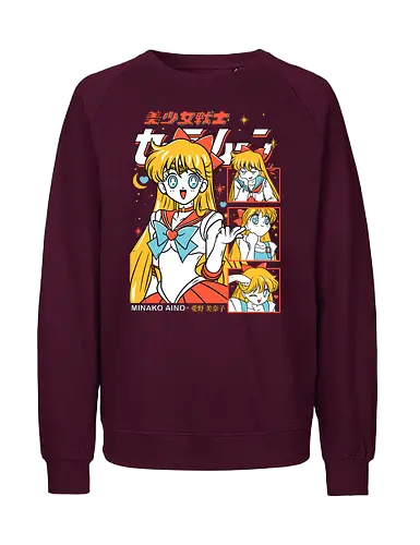 Sailor Venus - Sailor, sailor venus, minako aino, love guardian, magical girl, shoujo anime, manga anime, japanese anime, anime art - Fairtrade Sweatshirt