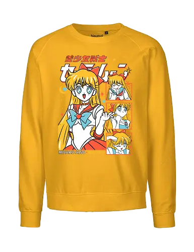 Sailor Venus - Sailor, sailor venus, minako aino, love guardian, magical girl, shoujo anime, manga anime, japanese anime, anime art - Fairtrade Sweatshirt