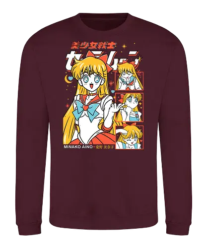 Sailor Venus - Sailor, sailor venus, minako aino, love guardian, magical girl, shoujo anime, manga anime, japanese anime, anime art - Sweatshirt
