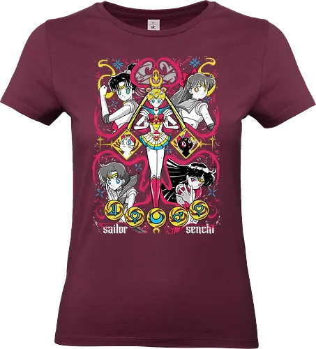 Sailors Scouts - sailor, sailor scouts, inner senshi, outer senshi, magical girls, anime girls, shoujo anime, manga anime, japanese anime, anime art - Standard T-Shirt (Women)
