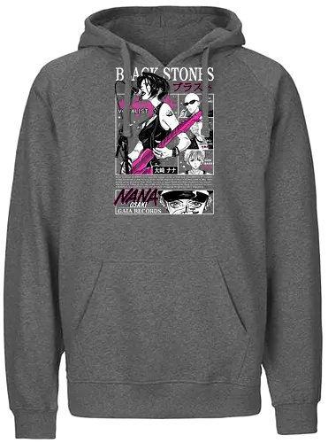 Black Stones - nana anime, black stones, blast band, punk rock anime, music anime, anime band, shoujo anime, manga anime, japanese anime, anime art - Fairtrade Hoodie