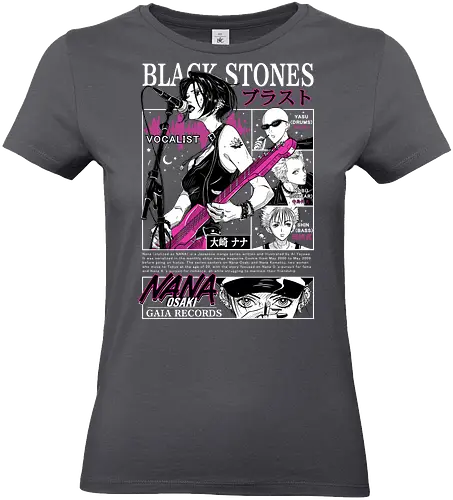 Black Stones - nana anime, black stones, blast band, punk rock anime, music anime, anime band, shoujo anime, manga anime, japanese anime, anime art - Standard T-Shirt (Women)