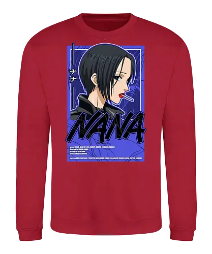 Nana - nana anime, anna osaki, nana osaki, punk rock anime, black stones, anime girl, music anime, shoujo anime, manga anime, anime art - Sweatshirt
