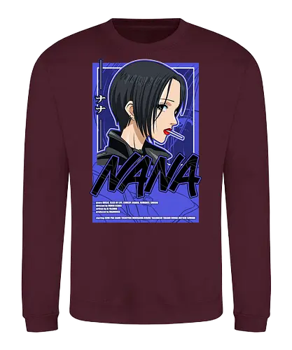Nana - nana anime, anna osaki, nana osaki, punk rock anime, black stones, anime girl, music anime, shoujo anime, manga anime, anime art - Sweatshirt