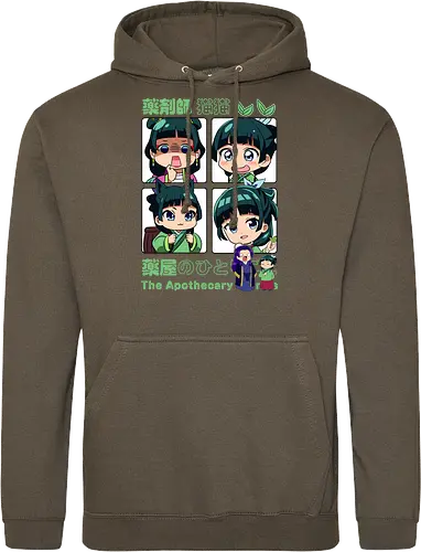 Chibi Maomao - the apothecary diaries, chibi maomao, kusuriya no hitorigoto, chibi anime, cute anime, anime girl, kawaii style, manga anime, anime art - Standard Hoodie