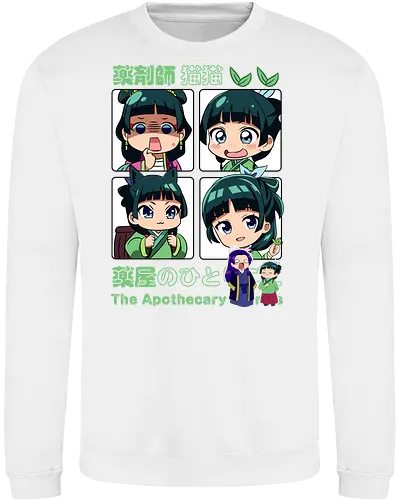 Chibi Maomao - the apothecary diaries, chibi maomao, kusuriya no hitorigoto, chibi anime, cute anime, anime girl, kawaii style, manga anime, anime art - Sweatshirt