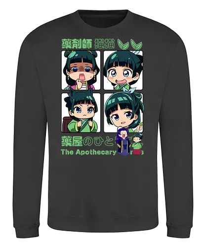 Chibi Maomao - the apothecary diaries, chibi maomao, kusuriya no hitorigoto, chibi anime, cute anime, anime girl, kawaii style, manga anime, anime art - Sweatshirt
