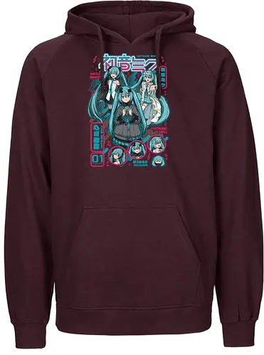 Hatsune Miku - hatsune miku, vocaloid, virtual singer, anime idol, j pop aesthetic, futuristic anime, anime art, japanese pop, otaku style - Fairtrade Hoodie