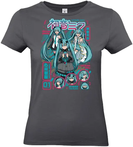 Hatsune Miku - hatsune miku, vocaloid, virtual singer, anime idol, j pop aesthetic, futuristic anime, anime art, japanese pop, otaku style - Standard T-Shirt (Women)