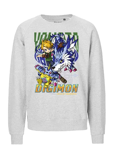 Matt Ishida – Digital Monsters Chosen Child & Partner - digital monsters, digimon adventure, matt ishida, chosen child, digidestined, digital partner, friendship bond, classic anime, manga anime, anime art - Fairtrade Sweatshirt