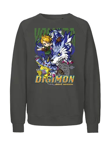 Matt Ishida – Digital Monsters Chosen Child & Partner - digital monsters, digimon adventure, matt ishida, chosen child, digidestined, digital partner, friendship bond, classic anime, manga anime, anime art - Fairtrade Sweatshirt