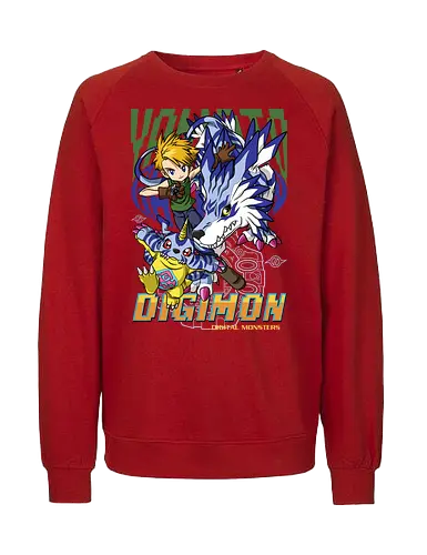Matt Ishida – Digital Monsters Chosen Child & Partner - digital monsters, digimon adventure, matt ishida, chosen child, digidestined, digital partner, friendship bond, classic anime, manga anime, anime art - Fairtrade Sweatshirt