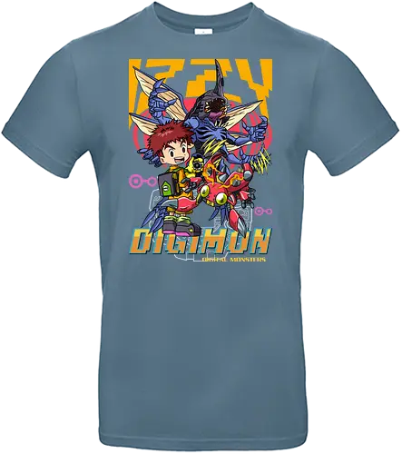 Izzy Izumi – Digital Monsters Chosen Child & Partner - digital monsters, digimon adventure, izzy izumi, chosen child, digidestined, digital partner, knowledge crest, classic anime, manga anime, anime art - Standard T-Shirt
