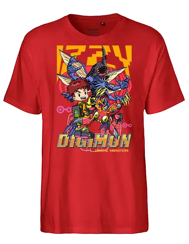 Izzy Izumi – Digital Monsters Chosen Child & Partner - digital monsters, digimon adventure, izzy izumi, chosen child, digidestined, digital partner, knowledge crest, classic anime, manga anime, anime art - Fairtrade T-Shirt