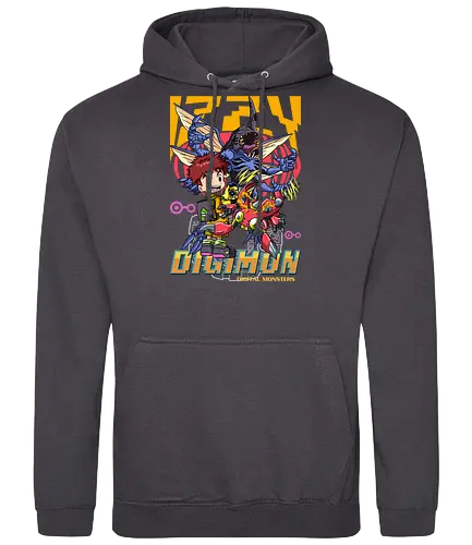 Izzy Izumi – Digital Monsters Chosen Child & Partner - digital monsters, digimon adventure, izzy izumi, chosen child, digidestined, digital partner, knowledge crest, classic anime, manga anime, anime art - Standard Hoodie