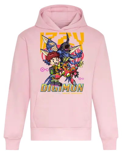Izzy Izumi – Digital Monsters Chosen Child & Partner - digital monsters, digimon adventure, izzy izumi, chosen child, digidestined, digital partner, knowledge crest, classic anime, manga anime, anime art - Heavyweight Hoodie
