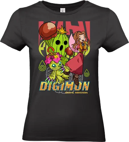 Mimi Tachikawa – Digital Monsters Chosen Child & Partner - digital monsters, digimon adventure, mimi tachikawa, chosen child, digidestined, digital partner, sincerity crest, classic anime, manga anime, anime art - Standard T-Shirt (Women)