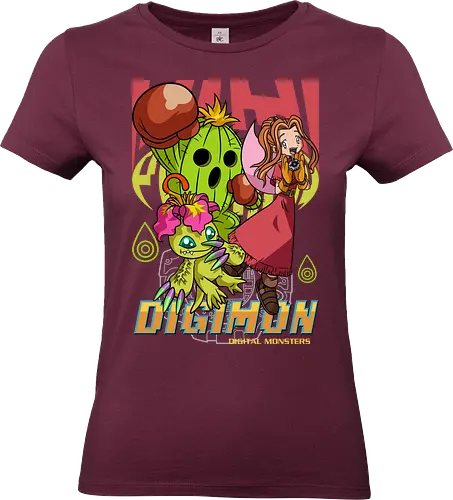 Mimi Tachikawa – Digital Monsters Chosen Child & Partner - digital monsters, digimon adventure, mimi tachikawa, chosen child, digidestined, digital partner, sincerity crest, classic anime, manga anime, anime art - Standard T-Shirt (Women)