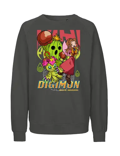Mimi Tachikawa – Digital Monsters Chosen Child & Partner - digital monsters, digimon adventure, mimi tachikawa, chosen child, digidestined, digital partner, sincerity crest, classic anime, manga anime, anime art - Fairtrade Sweatshirt