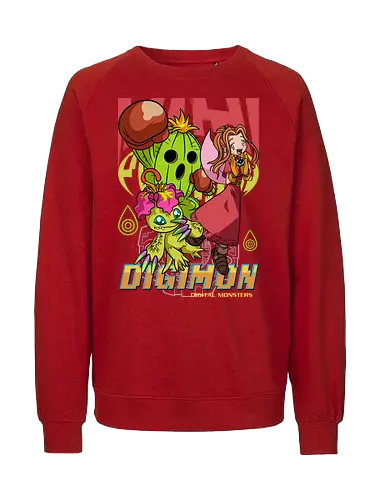 Mimi Tachikawa – Digital Monsters Chosen Child & Partner - digital monsters, digimon adventure, mimi tachikawa, chosen child, digidestined, digital partner, sincerity crest, classic anime, manga anime, anime art - Fairtrade Sweatshirt