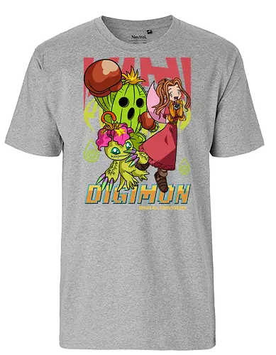 Mimi Tachikawa – Digital Monsters Chosen Child & Partner - digital monsters, digimon adventure, mimi tachikawa, chosen child, digidestined, digital partner, sincerity crest, classic anime, manga anime, anime art - Fairtrade T-Shirt