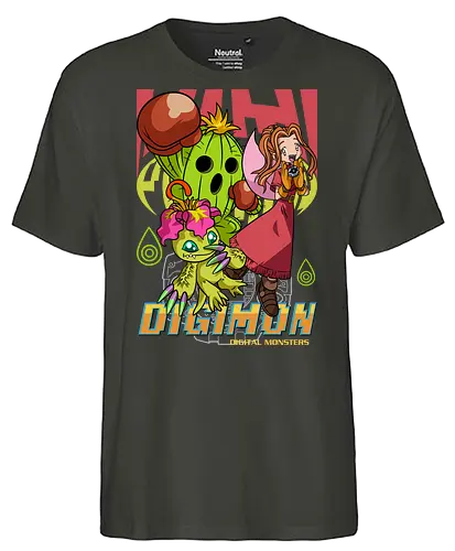Mimi Tachikawa – Digital Monsters Chosen Child & Partner - digital monsters, digimon adventure, mimi tachikawa, chosen child, digidestined, digital partner, sincerity crest, classic anime, manga anime, anime art - Fairtrade T-Shirt