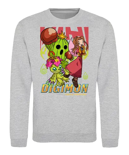 Mimi Tachikawa – Digital Monsters Chosen Child & Partner - digital monsters, digimon adventure, mimi tachikawa, chosen child, digidestined, digital partner, sincerity crest, classic anime, manga anime, anime art - Sweatshirt