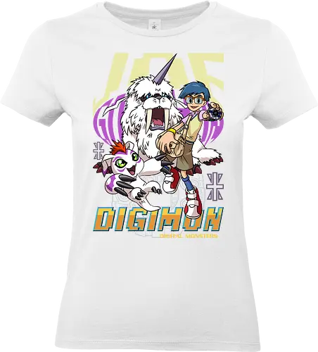 Joe Kido – Digital Monsters Chosen Child & Partner - digital monsters, digimon adventure, joe kido, chosen child, digidestined, digital partner, reliability crest, classic anime, manga anime, anime art - Standard T-Shirt (Women)