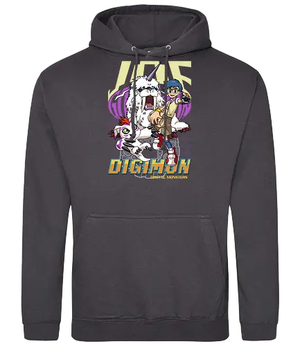 Joe Kido – Digital Monsters Chosen Child & Partner - digital monsters, digimon adventure, joe kido, chosen child, digidestined, digital partner, reliability crest, classic anime, manga anime, anime art - Standard Hoodie