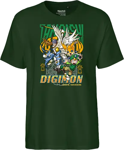 T.K. Takaishi – Digital Monsters Chosen Child & Partner - digital monsters, digimon adventure, tk takaishi, chosen child, digidestined, digital partner, hope crest, classic anime, manga anime, anime art - Fairtrade T-Shirt