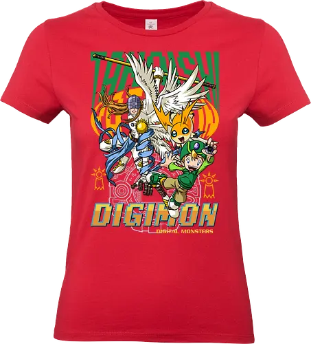 T.K. Takaishi – Digital Monsters Chosen Child & Partner - digital monsters, digimon adventure, tk takaishi, chosen child, digidestined, digital partner, hope crest, classic anime, manga anime, anime art - Standard T-Shirt (Women)
