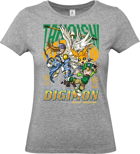 T.K. Takaishi – Digital Monsters Chosen Child & Partner - digital monsters, digimon adventure, tk takaishi, chosen child, digidestined, digital partner, hope crest, classic anime, manga anime, anime art - Standard T-Shirt (Women)