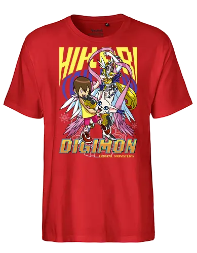 Kari Kamiya – Digital Monsters Chosen Child & Partner - digital monsters, digimon adventure, kari kamiya, chosen child, digidestined, digital partner, light crest, classic anime, manga anime, anime art - Fairtrade T-Shirt