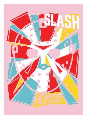 Retro Hockey Mask Slasher Graphic