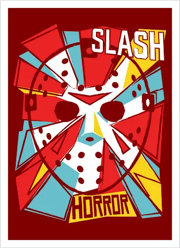 Retro Hockey Mask Slasher Graphic