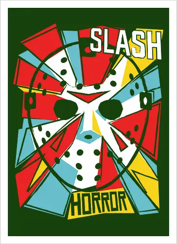 Retro Hockey Mask Slasher Graphic